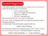 Negatives in Standard English - Years 3 and 4 Teaching Resources (slide 5/15)